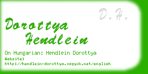 dorottya hendlein business card